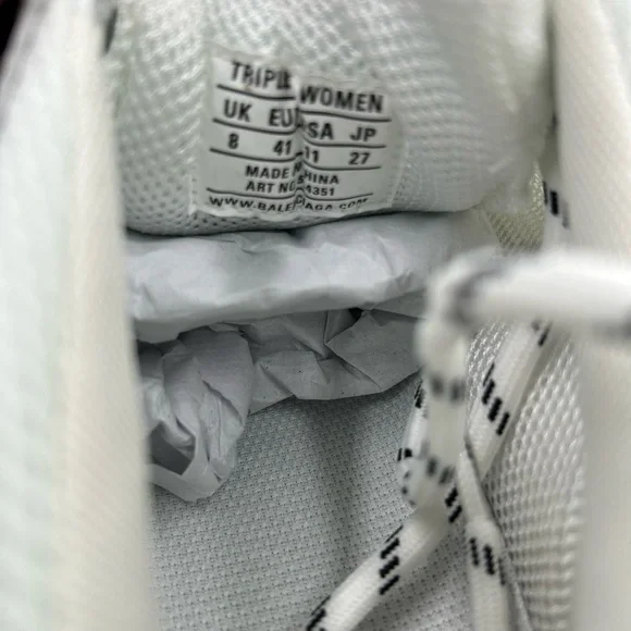 Women's Balenciaga triple S clear, sole sneakers size 41 NWT - Picture 9 of 9